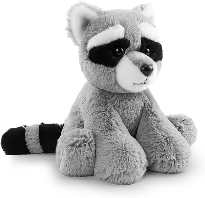Raccoon Stuffed Animal Toy, Soft Huggable Raccoon Plush Toys for Kids, Cute Stuffed Animals Gift for Boys Girls and Toy for 1-3 Toddlers -8.5 Inch