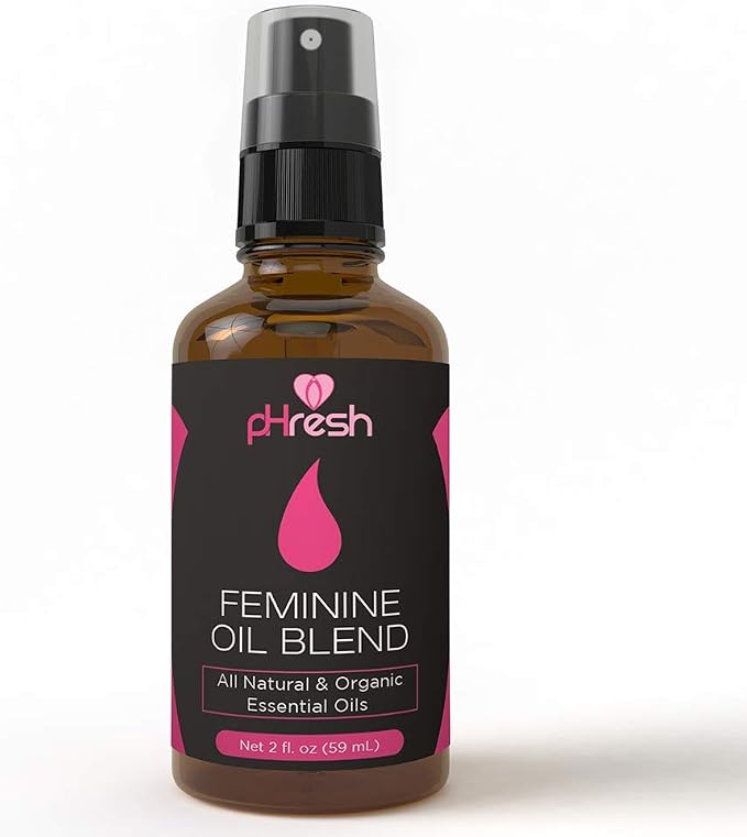 pHresh Feminine Spray - 100% All Natural Yoni Oil for Women - With Tea Tree, Lemongrass, Orange Essential Oils - 2 oz