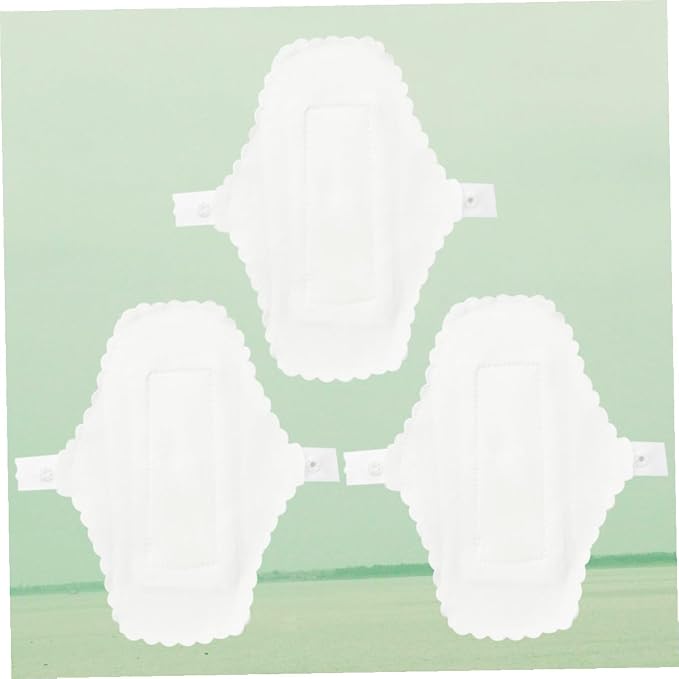 3pcs Washable Sanitary Pads Reusable Cloth Panty Liners Soft Leakproof Design for Women Travel Use