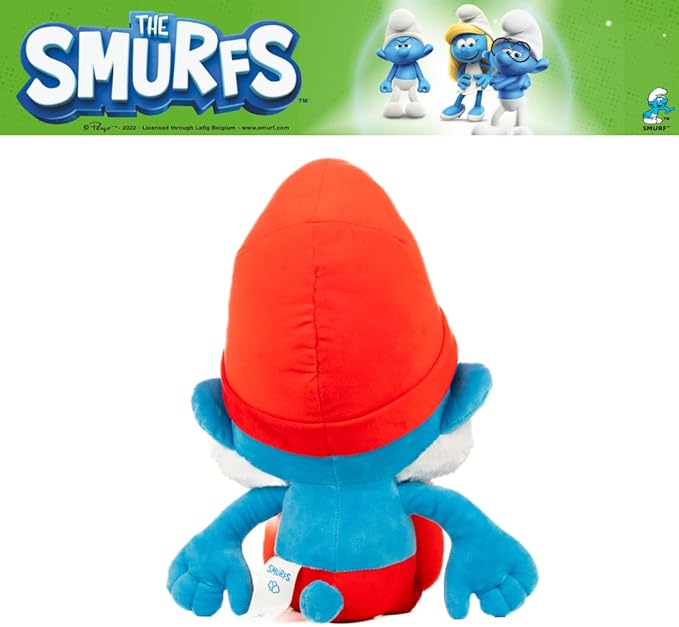 Franco The Smurfs Papa Smurf Bedding Super Soft Cozy Cuddle Pillow Buddy, (Officially Licensed Product)