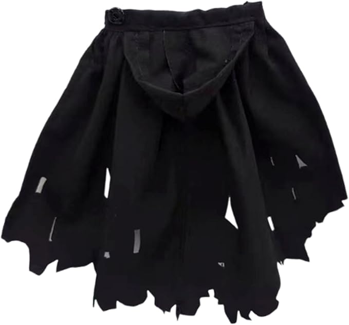 1/12 Action Figure Clothes, Miniature Clothing Cape Men Women, Mini, Dress up Figure Accessories, Doll Clothes for 6 inch, Black