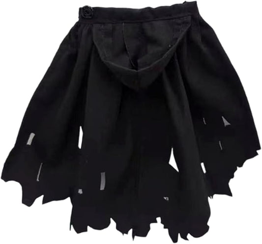 1/12 Action Figure Clothes, Miniature Clothing Cape Men Women, Mini, Dress up Figure Accessories, Doll Clothes for 6 inch, Black