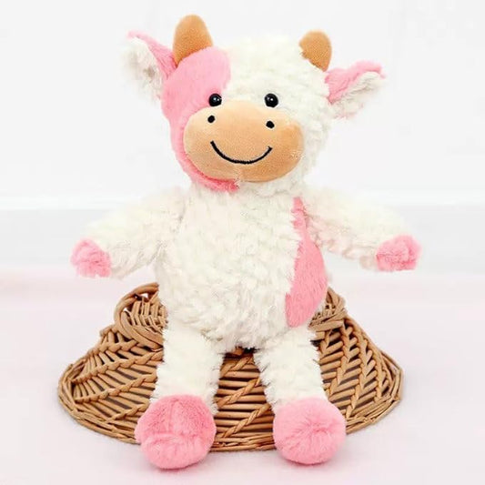 Cow Stuffed Animals Soft Plush Cute Cow Doll for Boys Girls 11.8in (zhangniu fense)