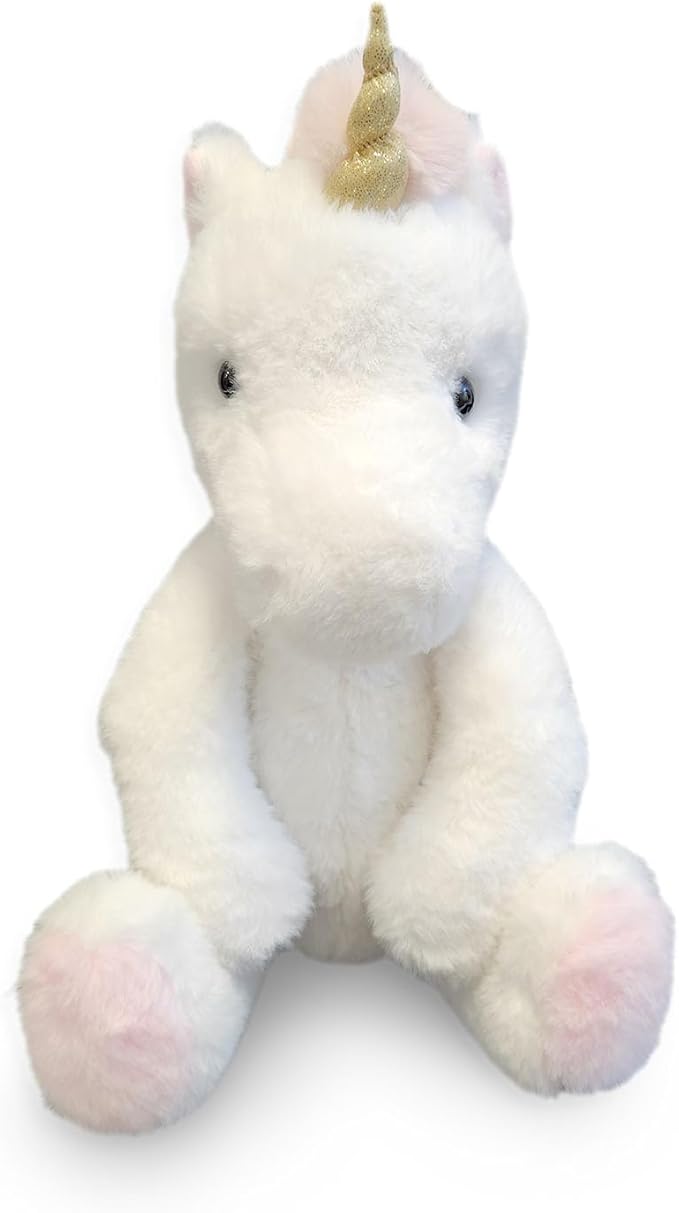World's Softest Plush Unity Unicorn, Off White, Lushee, Large, 16" Stuffed Animal for Baby, Toddler, Kids, Adults - Soft, Huggable Unicorn- Adorable Toy Made from Kid-Friendly, Quality Materials