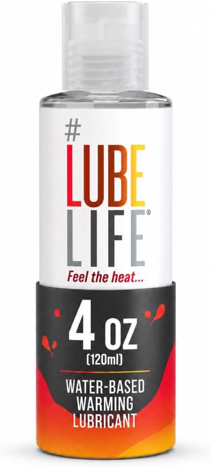 LUBELIFE Water-Based Warming Lubricant, Personal Warming Lube for Men, Women and Couples, Non-Staining, 4 Fl Oz