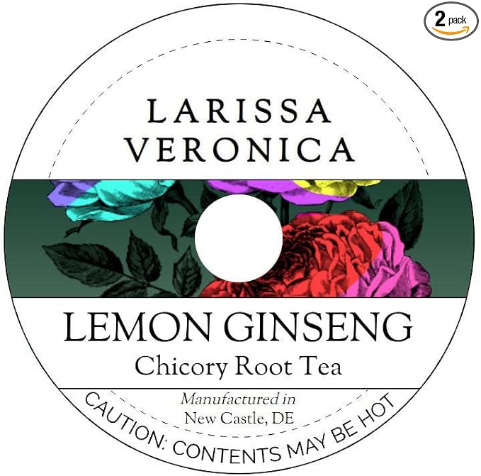 Lemon Ginseng Chicory Root Tea (Single Serve K-Cup Pods) (12 pods, ZIN: 577652) - 2 Pack