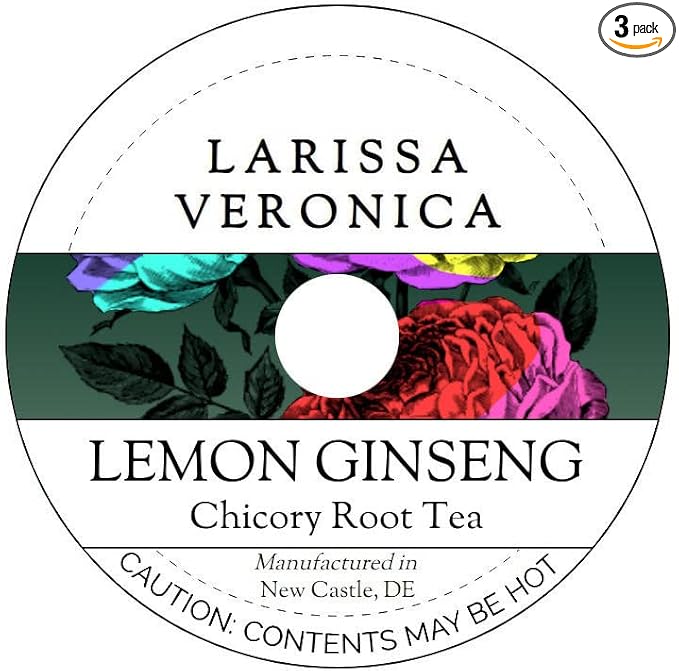Lemon Ginseng Chicory Root Tea (Single Serve K-Cup Pods) (12 pods, ZIN: 577652) - 3 Pack