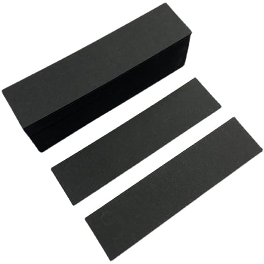 NA Black Perfume Test Paper for Aromatherapy Essential Oil Tester Professional Fragrance Square Shapes Perfume Tester Strips for Aroma Testing with Protector(3.95''X0.98'')
