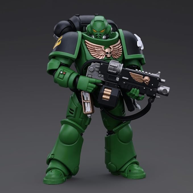 JOYTOY Action Figure 1/18 Warhammer 40,000 Salamanders Intercessors Brother Haecule Collection Model Birthday Gifts 4.8 Inches