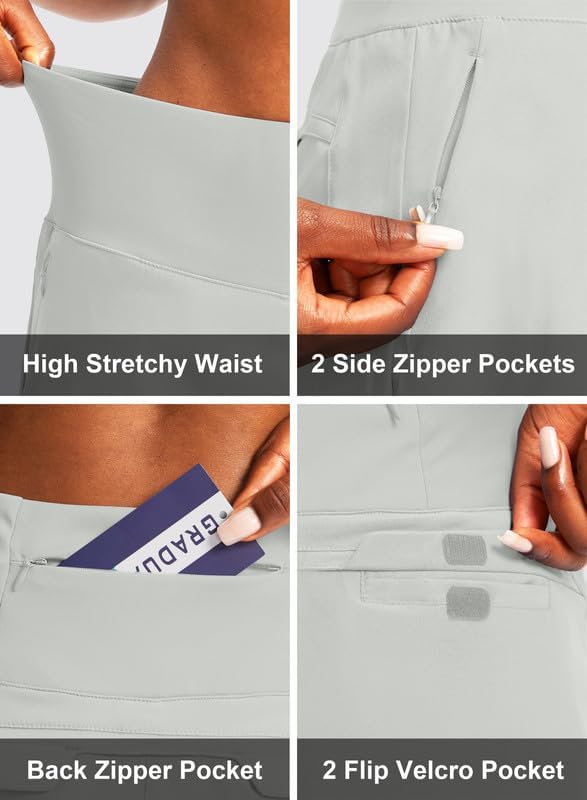 G Gradual Golf Skorts Skirts for Women with 5 Pockets Women's High Waisted Lightweight Athletic Skirt for Tennis Running