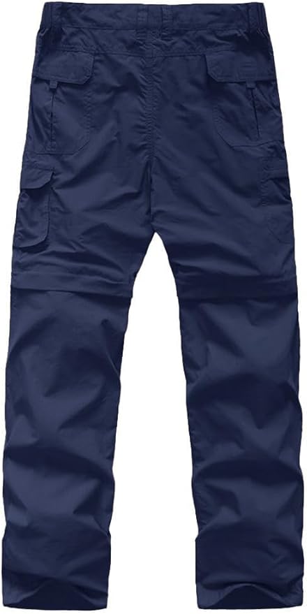 linlon Kids' Cargo Pants, Boy's Casual Outdoor Quick Dry Waterproof Hiking Climbing Convertible Trousers #9016