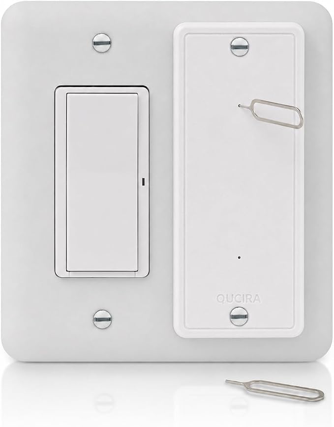 Child Proof Light Switch Cover Guard for Rocker & Decora Switches, Tamper Resistant Cover with 0.8mm Access Hole & Ejector Pin, Does Not Fit Toggle Switches