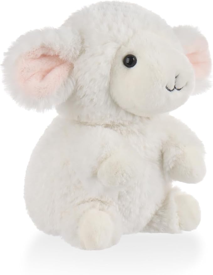 Apricot Lamb Lucky Lamb Stuffed Animals for Kids, Soft Cute Plush Toys for Baby Girl and Boy, 7 Inches