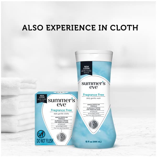 Summers Eve Cleansing Cloths 16 Count Fragrance-Free (2 Pack)