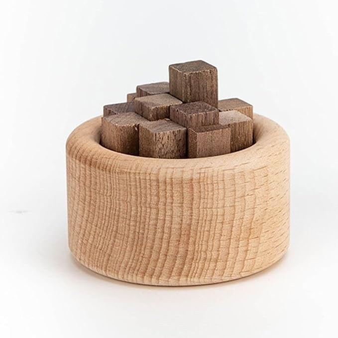 Aromatherapy Diffuser Spheres, Woodpile Essential Oil Diffusers, Wooden Diffuser for Car Home Office Bedroom Decoration(Beech-Style B)