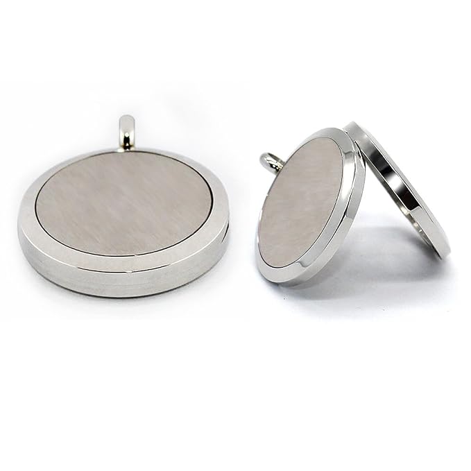 Aromatherapy Essential Oil Diffuser Necklace Stainless Steel lnspirational Locket Pendant(Note)