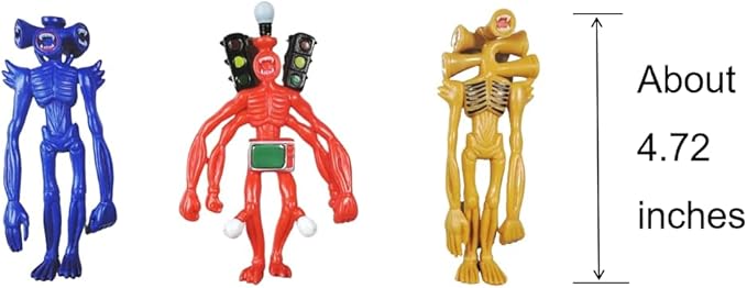 6 PCS Siren Head Toys Action Figure Model Doll Gift for Kids Halloween Thanksgiving Christmas Birthday Gifts