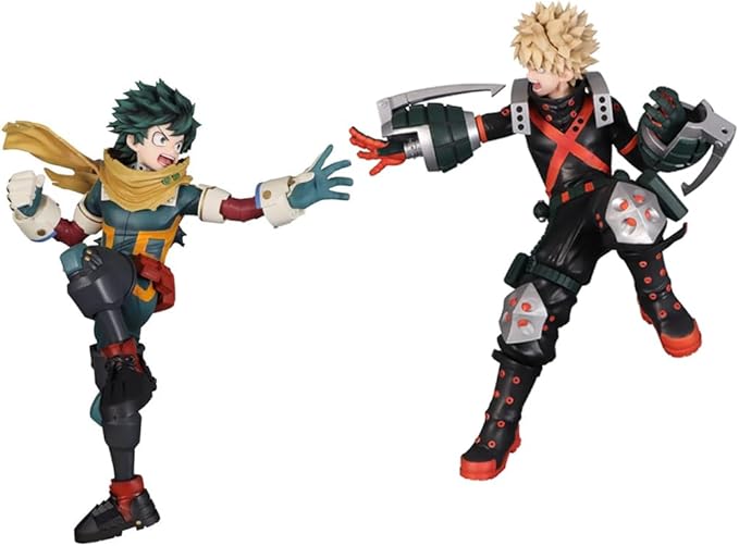 Midoriya Izuku Figure,MHA Action Figure Midoriya Izuku Fighting Pose Hero Cartoon Character Statue MHA Anime Figurine Collectibles
