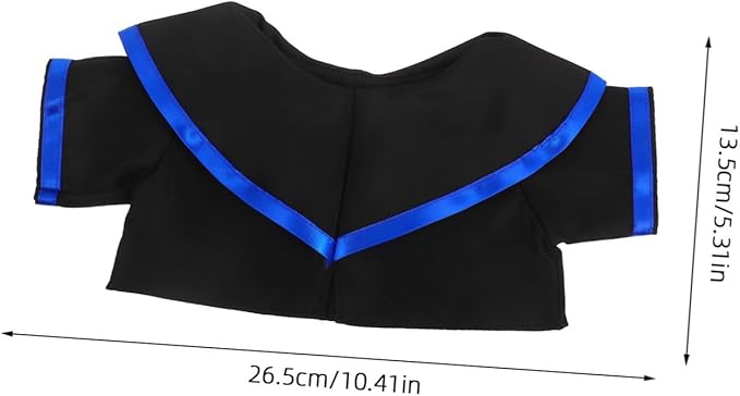 IMIKEYA Miniature Graduation Robe for Dolls Plush Outfit Cap for Decorative Play