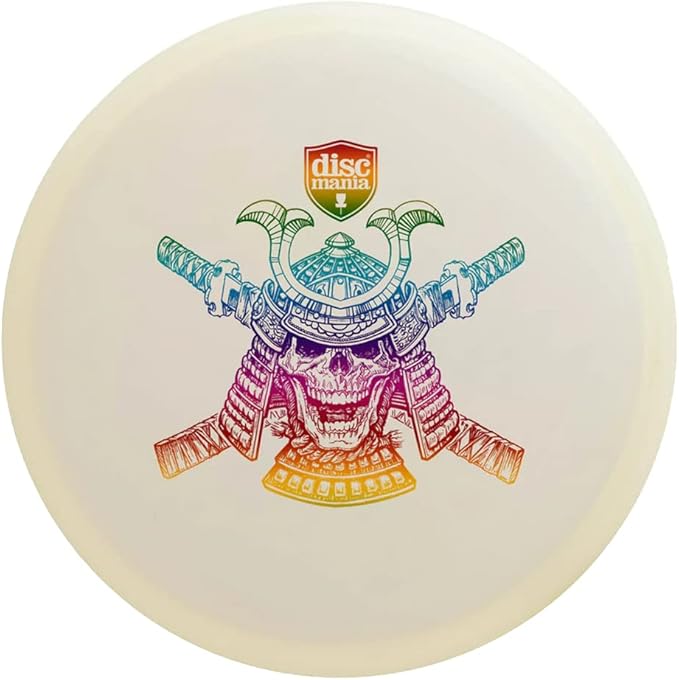 Discmania Active Premium Sensei Glow Disc Golf Putter | Limited Edition Undead Samurai 2 | Durable, Glow in The Dark Plastic | Stable Flight with Reliable Fade | Perfect for Upshots & Short Drives