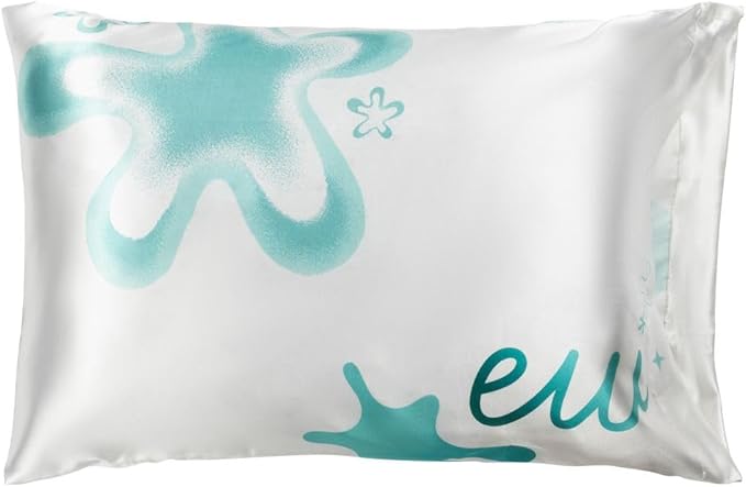 Jay Franco Disney Pixar Inside Out Disgust Satin Pillowcase - Standard Size 20x30 Inch Silky Soft White Premium Pillow Cover