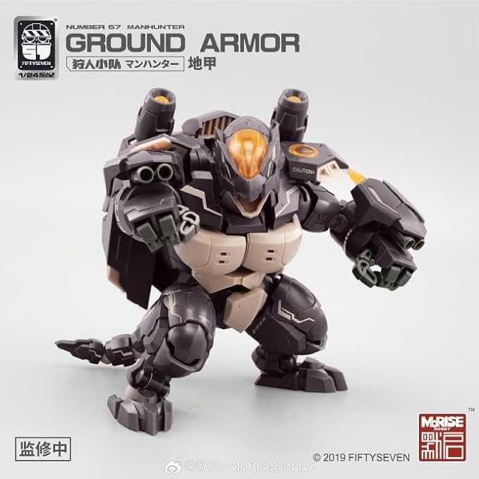 MORISE Hobby FIFTYSEVEN No.57 1/24 Action Figures - Manhunter Ground Armor - Model Kit,Highly Posable Collectible Model Ages 15+