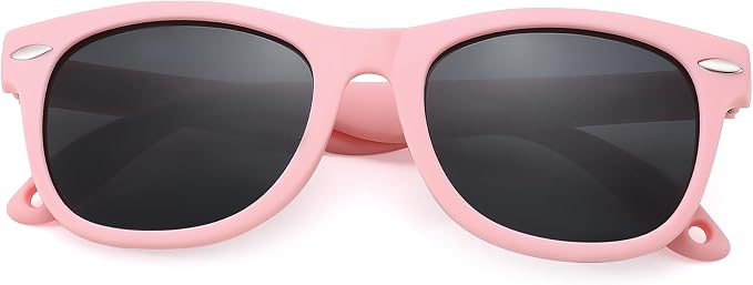 Polarized Baby Sunglasses with Strap - Unbreakable Flexible Infant Sunglasses for Toddlers Age 0-24 Months