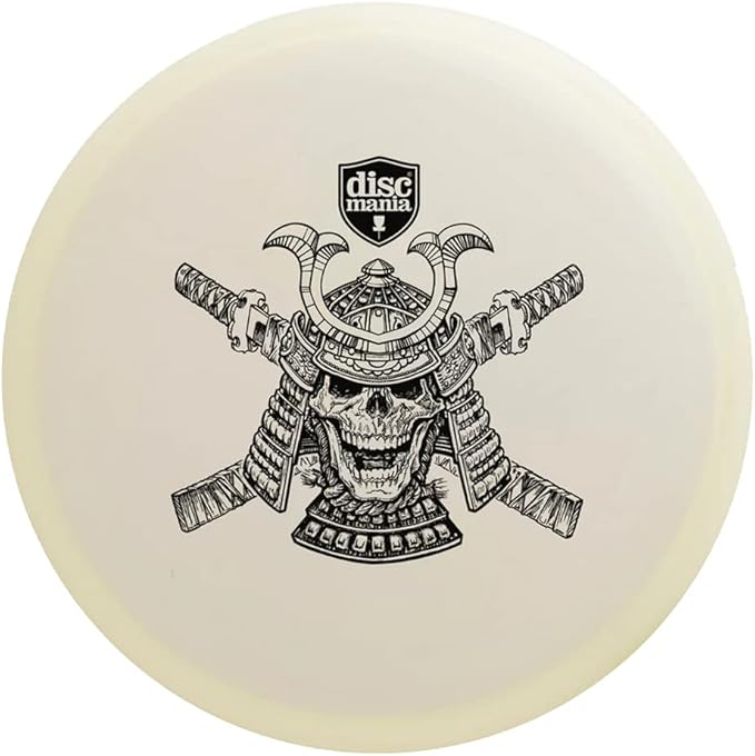 Discmania Active Premium Sensei Glow Disc Golf Putter | Limited Edition Undead Samurai 2 | Durable, Glow in The Dark Plastic | Stable Flight with Reliable Fade | Perfect for Upshots & Short Drives