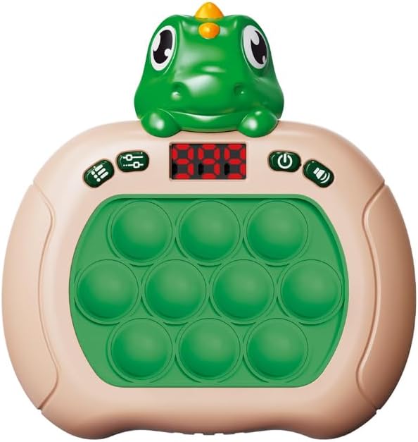Dinosaur Quick Push Bubble Game,Valentines Day Gifts for Kids Pop Fidget Light up Puzzle Game Sensory Toys,Valentines Dinosaur Toys for Kids Boys Girls Toddlers Party Favor