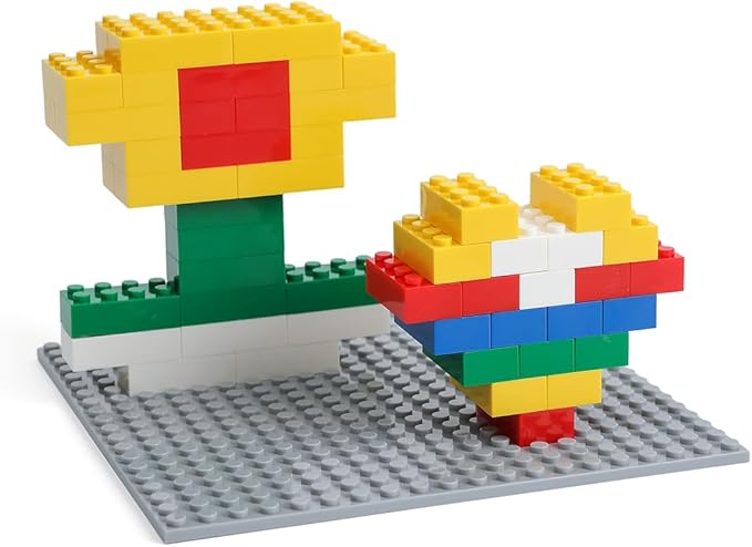 500 Piece Classic Building Bricks, 2x4 Bulk Bricks STEM Creative Building Toys, Red, Yellow, Blue, Green