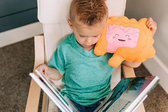 nerdbugs Intestine Plush- Colon/Intestine Stuffed Organ Stuffie for IBS, Colitis, Crohns & GI Support Plush/Health Education and Surgery Present/Gastroenterology Get Well Gift