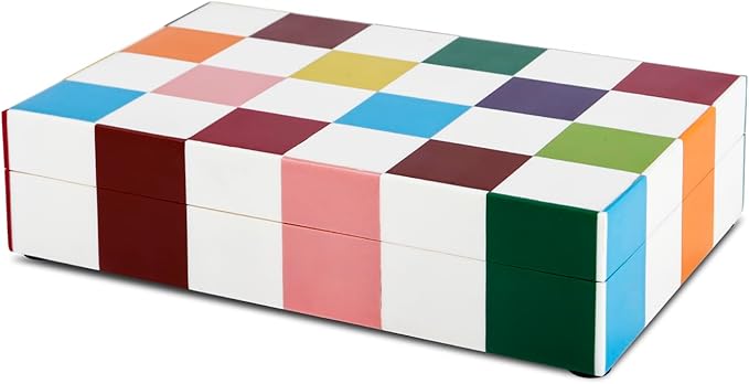 Handicrafts Home Decorative Storage Box 10x6 – Remote Organizer Box with Lid, Modern Decorative Keepsake Box, Boho Shelf Décor, Memory Box for Photos or Letters, Decorative Box for Table Décor