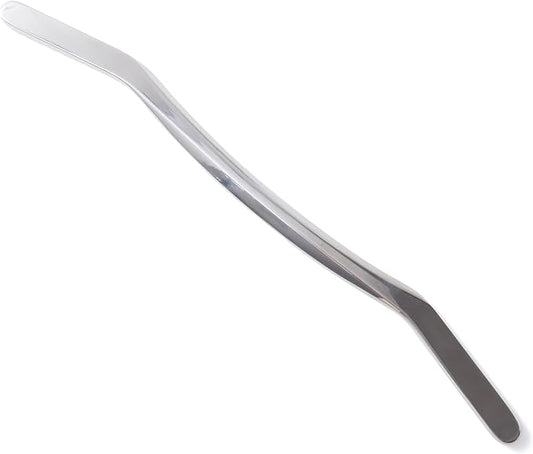 18-Inch Stainless Steel Foot Massage Tool – Muscle Scraper Stick for Calf and Arch Tension – S-Shaped Fascia Bar for Lower Leg Deep Tissue Release