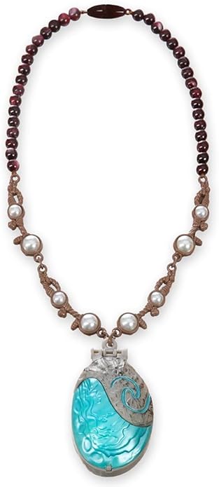 DISNEY STORE Official Moana 2 Singing Necklace - Kids Costume Accessory for Dress Up & Pretend Play - Disney Accessories, Kids Necklace for Girls, Cosplay Accessories