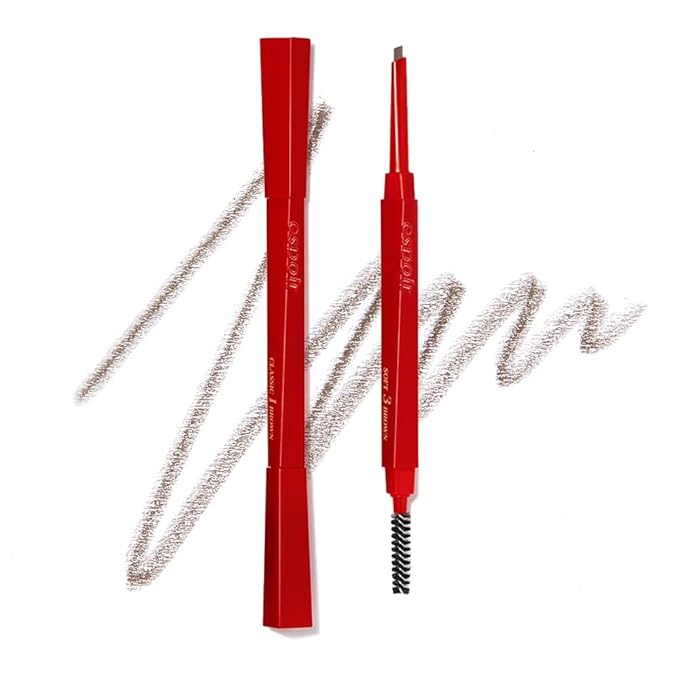 Espoir The Brow Balance Pencil #3 Soft Brown | Eye Brow Pencil that's Natural and Easy to Draw without Clumping | A Detailed and Rich Eyebrow Texture | Korean Makeup