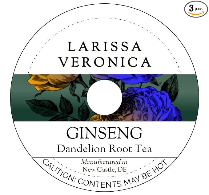 Ginseng Dandelion Root Tea (Single Serve K-Cup Pods) (12 pods, ZIN: 572851) - 3 Pack