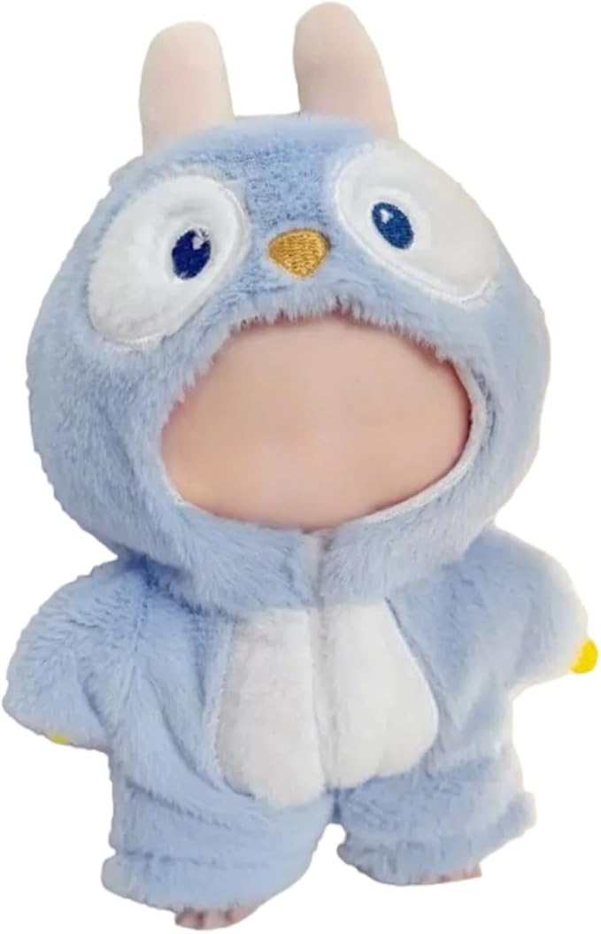2026 New Adorable One-Piece Penguin Clothes for 17cm Dolls, Outfits for Clothes Set, Cute Dolls Keychain Accessories (Doll Not Included)