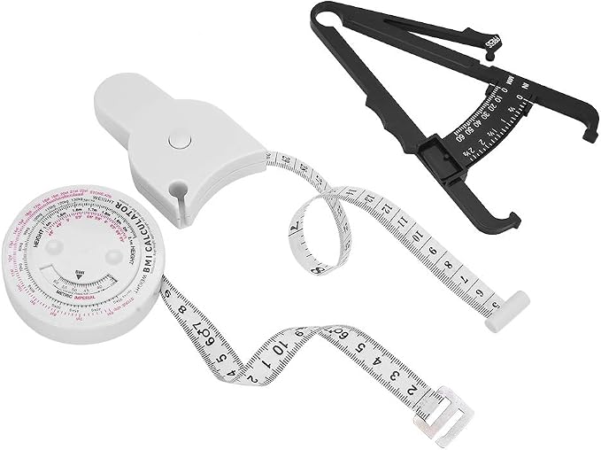 Body Fat Tester Retractable Waist Measuring Tape for Health Measurement BMI Tool Portable for Home Use