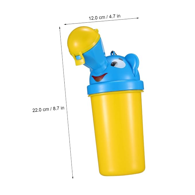 ibasenice Emergency Travel Urinal for Boys Portable Camping Toilet Training Potty Easy to and Girls Pee Trainer Yellow Random Color