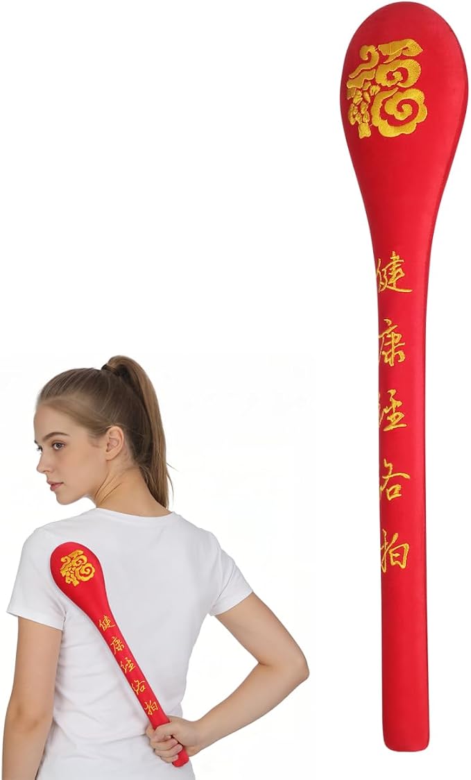Handheld Massage Hammer Pat Stick for Body Pain Relief and Blood Circulation Portable Sha Board for Acupoint Therapy and Fatigue Recovery 18.89 Inch