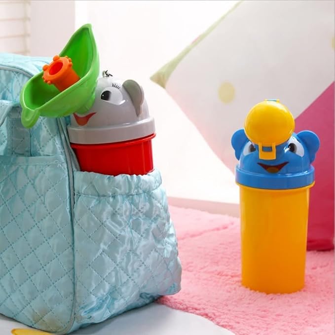 Portable Kids Baby Urinal Potty Bottle Emergency Toilet for Camping Car Travel - Yellow, 7 inch