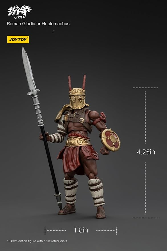 JOYTOY 1/18 Strife Roman Gladiator Hoplomachus Collector's Edition Action Figure-4.25in