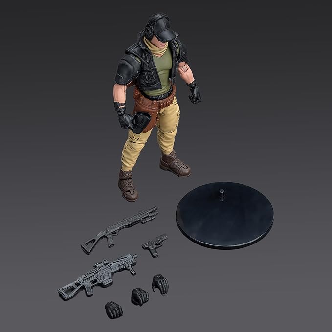 JOYTOY 1/18 Action Figure - Kina Mercenaries-The Assault Vanguard ABS & PVC, Perfect for Collectors & Decor - 4.1 Inch, 3.49 OZ (JT9886)