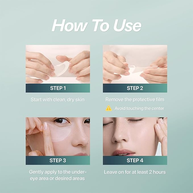 CHARDE Under Eye Patches for Puffiness & Eye Bags – Dissolving Microneedle Eye Patch with Micropoints, Bakuchiol, Hyaluronic Acid & Niacinamide – Korean Skincare Eye Mask for Dark Circles (8 Pairs)