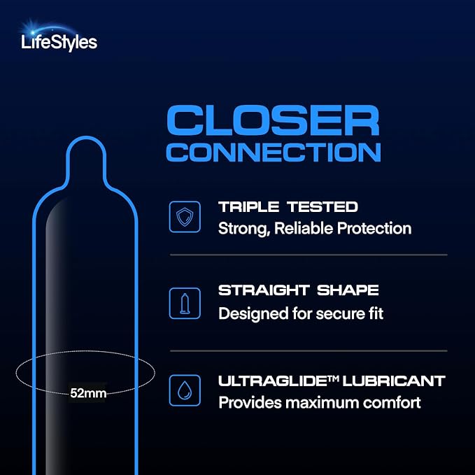 LifeStyles Variety Pack Natural Rubber and Lubricated Latex Condoms, 144 Count, Triple Tested (Pack of 1)