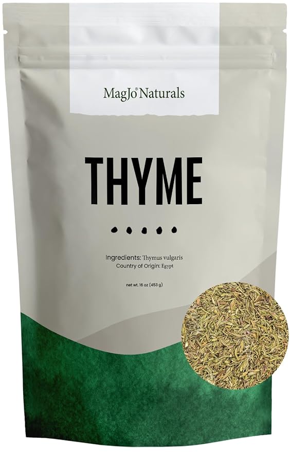 MagJo Naturals Thyme Leaf | Loose Leaf | Bulk 1 Pound bag | MagJo Naturals