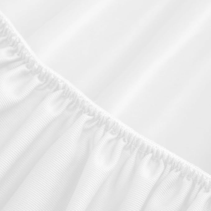 2 Pack Queen Mattress Protector Waterproof, Noiseless & Soft Coverage Queen Size Mattress Cover Fitted Sheets with Deep Pocket up to 14", Super Breathable & Easy Wash Mattress Protector