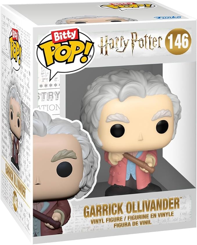 Funko Pop! Starter Set: Harry Potter Bitty Bundle Pack - 6 Pack - Harry Potter, Ron Weasley, Hermione Granger, Bitty Ride Hogwarts Express, and Bitty Town Garrick Ollivander's Wand Shop - Gift Idea
