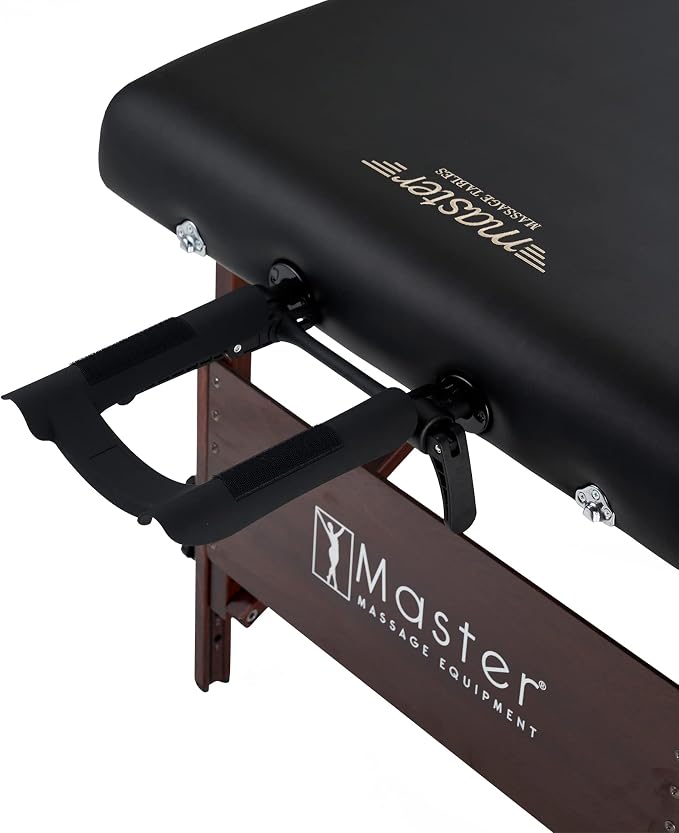 Master Massage 30" Del Ray Pro Portable Massage Table, Adjustable Height, 750 lbs Working Capacity – Professional Lash, Spa & Tattoo Bed