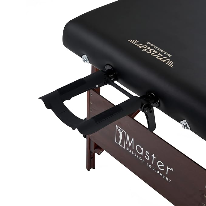 Master Massage Del Ray Pro 30" Portable Massage Table, 750lbs Capacity, Black
